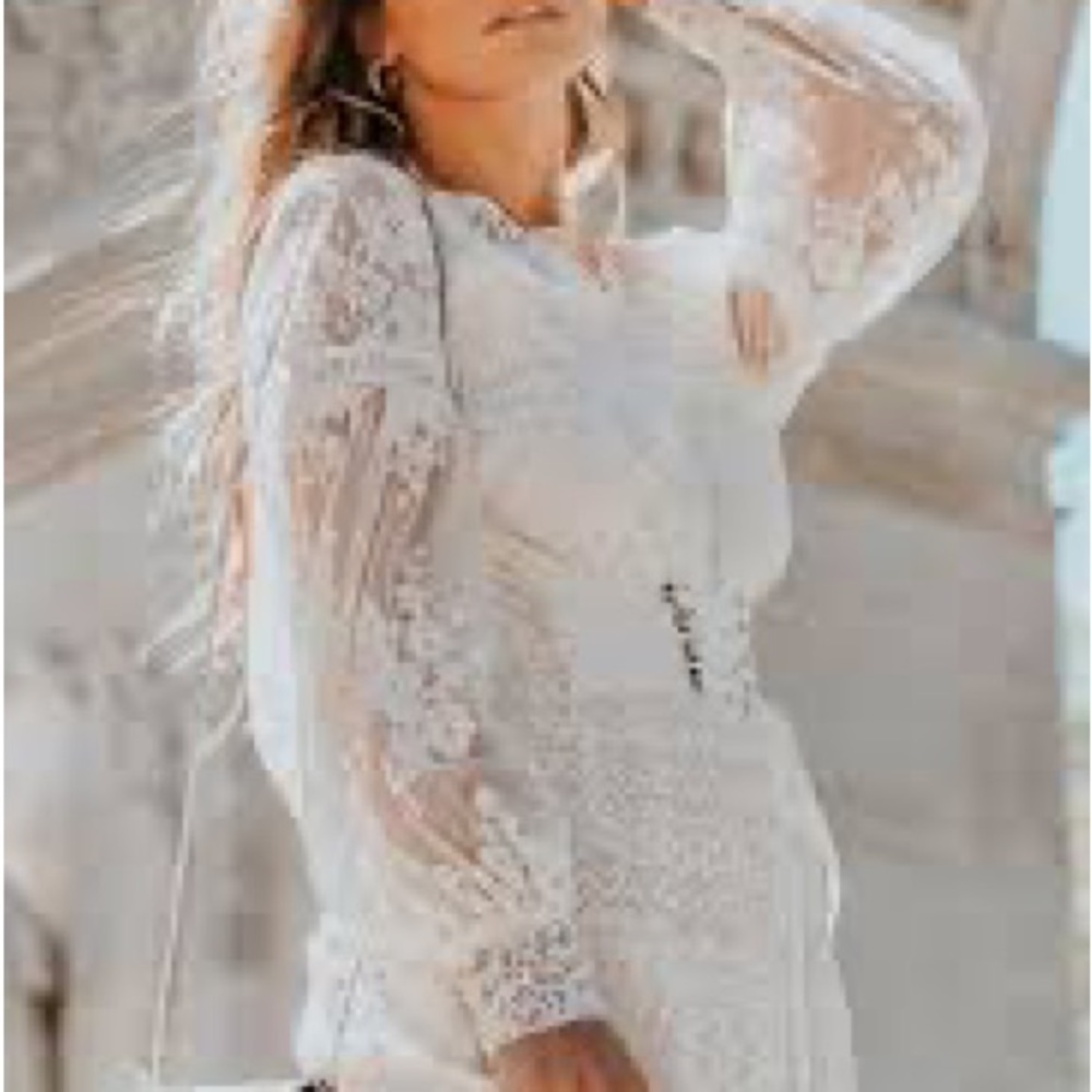 NWT Spell & the Gypsy Dawn Lace Belted MIDI Dress